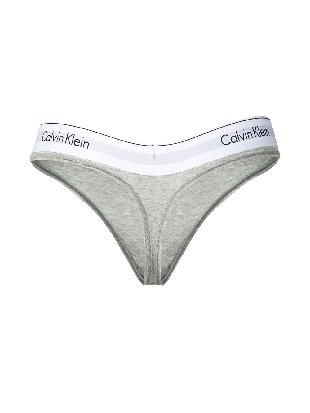 Calvin Klein Underwear string met logoband - Grijs