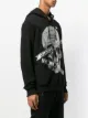 Philipp Plein logo skull hoodie