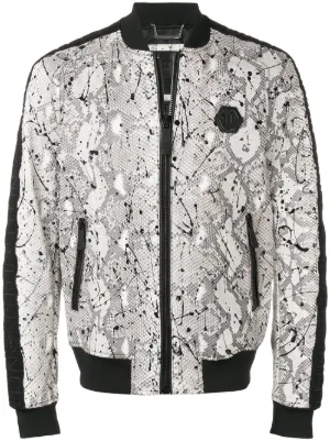 Bomberjacke mit Logo Streifen Bomberjacke mit Logo Streifen