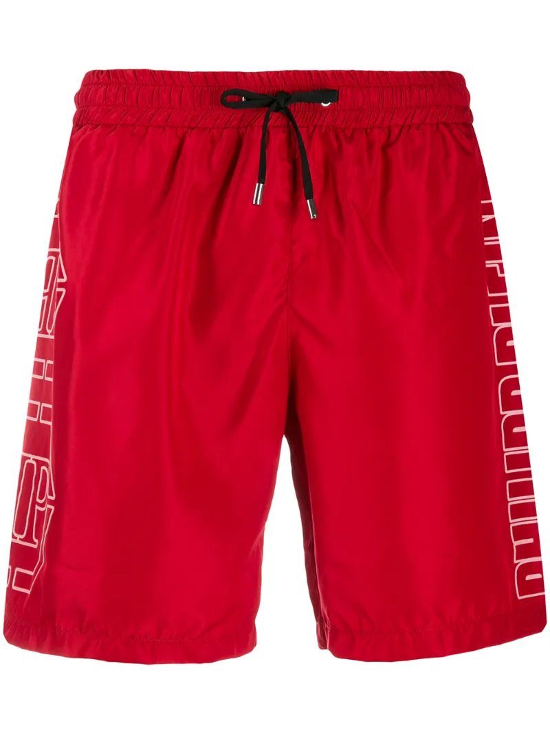 Philipp Plein – logo swim shorts – men – Polyester/Polyamide/Spandex/Elastane – S, M, L, XL, XXL – Red