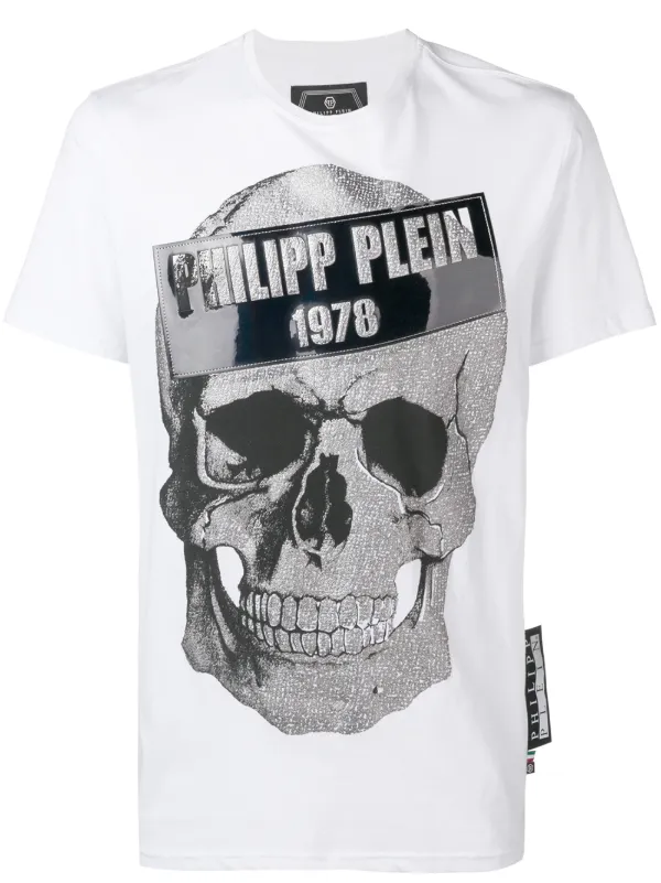 t shirt philipp plein teschio