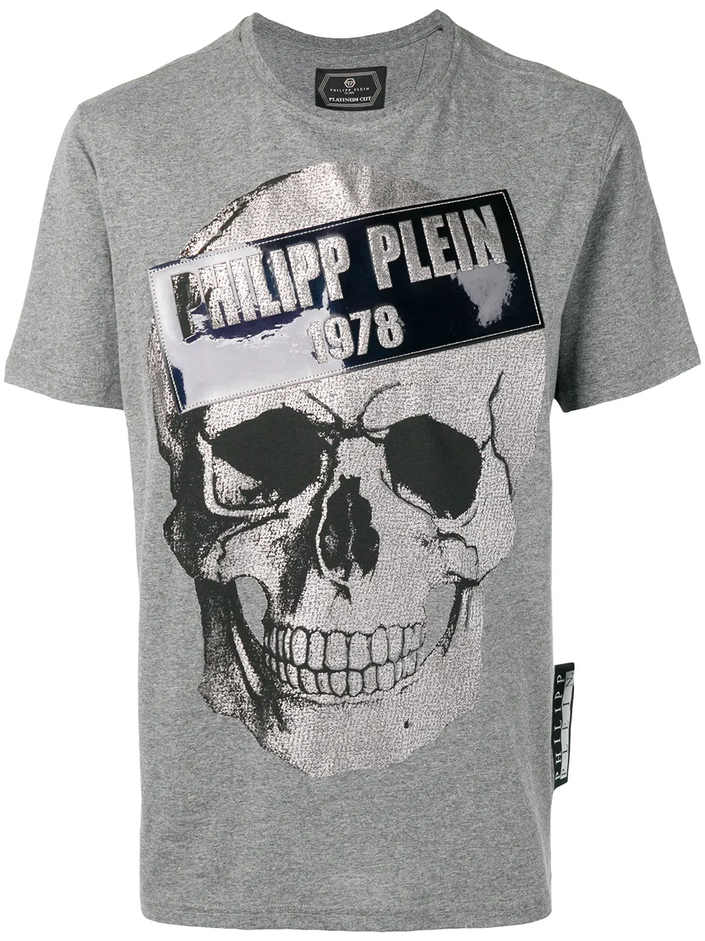 

Philipp Plein playera con estampado de calavera - Gris