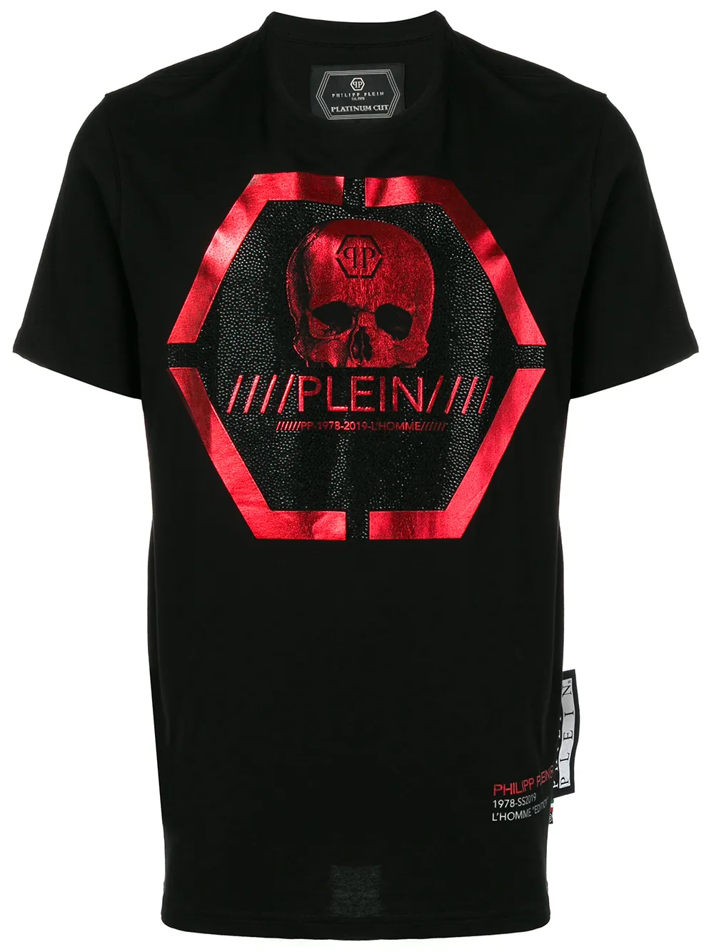 фото Philipp plein футболка с принтом черепа