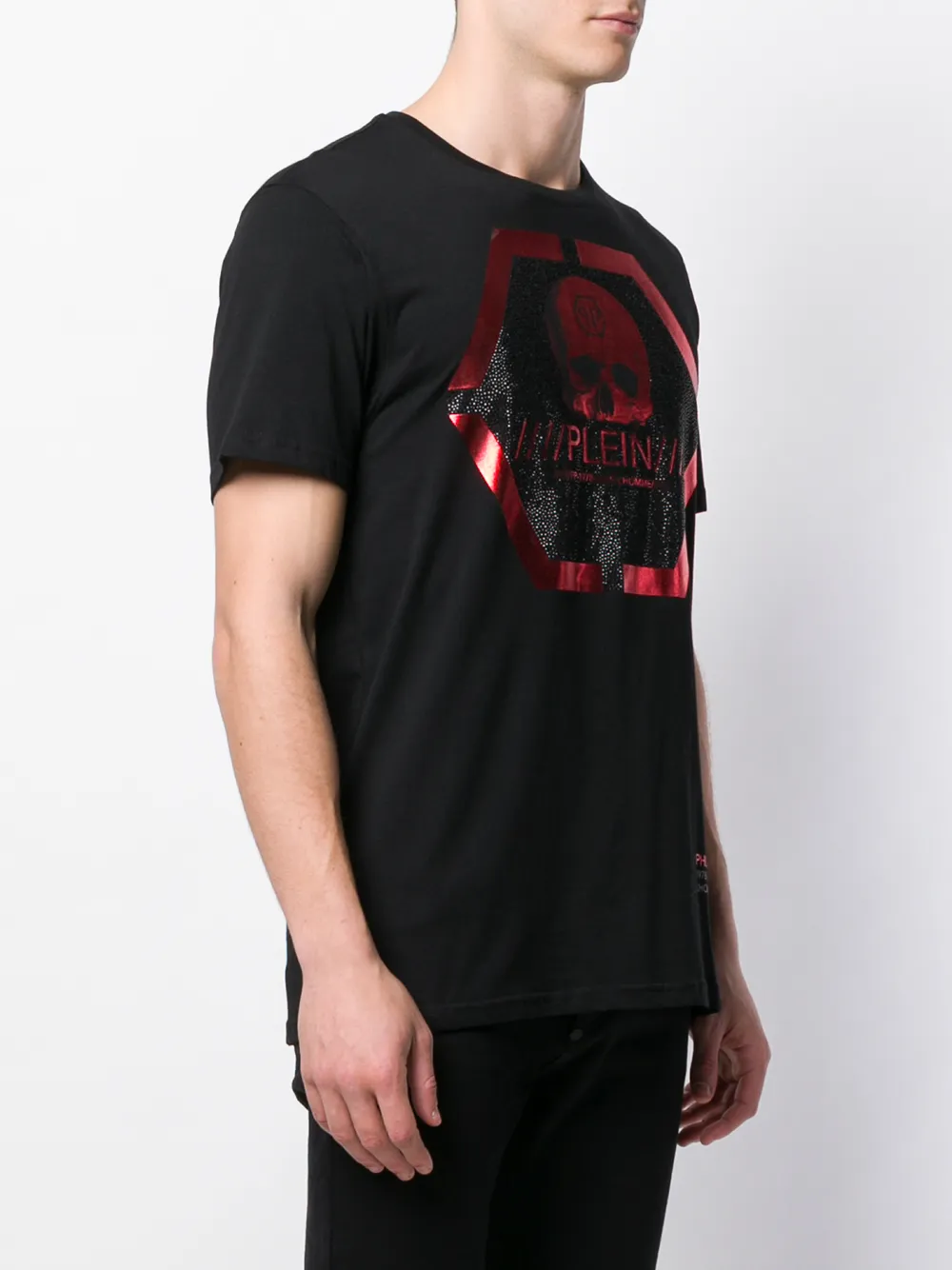 фото Philipp plein футболка с принтом черепа