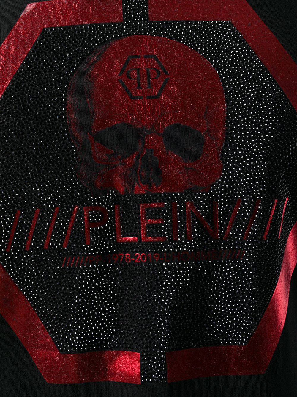 фото Philipp plein футболка с принтом черепа