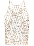 Rabanne chain link brass vest top - Metallic