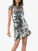 Paco Rabanne sequin chain-disc mini dress