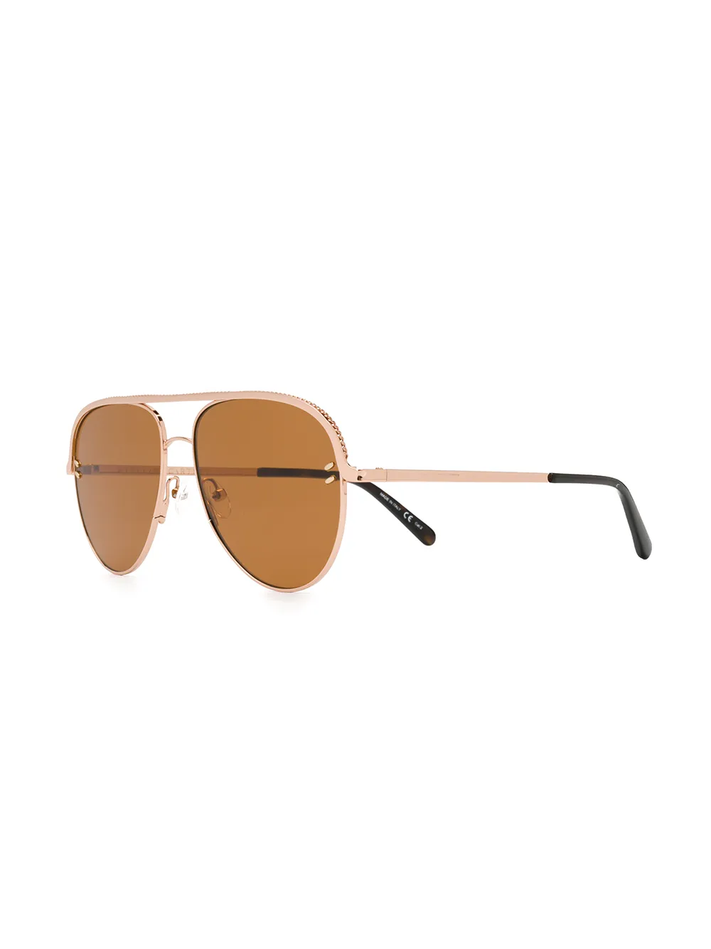 Stella McCartney Eyewear aviator zonnebril met bandje en ketting - Goud