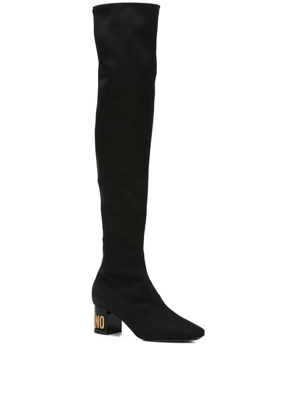 moschino thigh high boots