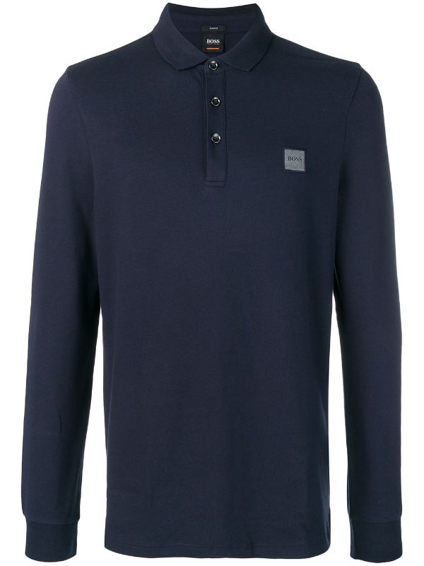 long sleeve boss polo