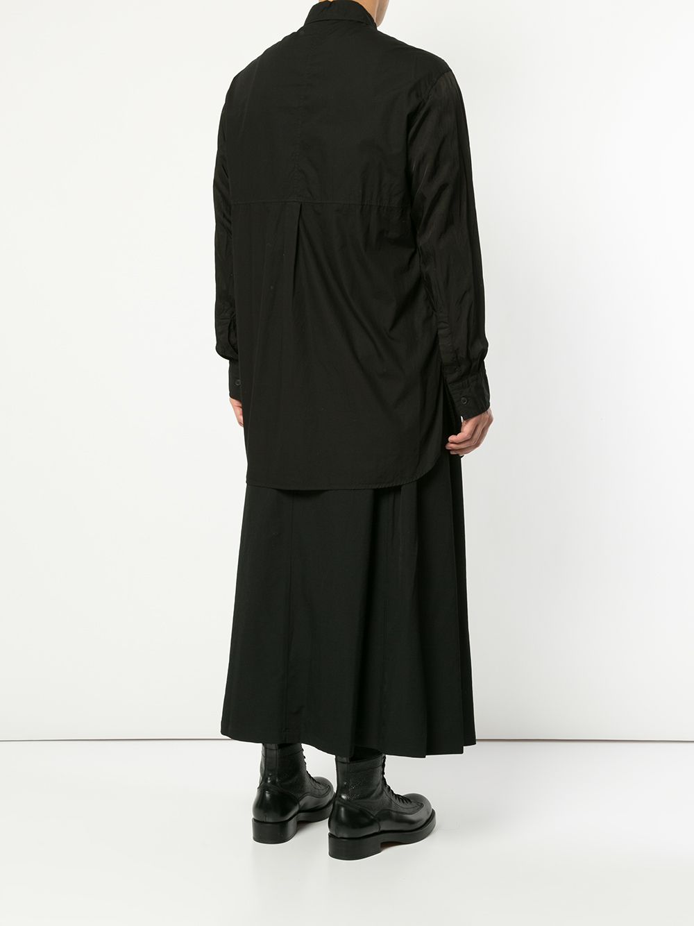 фото Yohji yamamoto рубашка со вставками