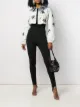 Image 2 of Philipp Plein Paradise print cropped denim jacket