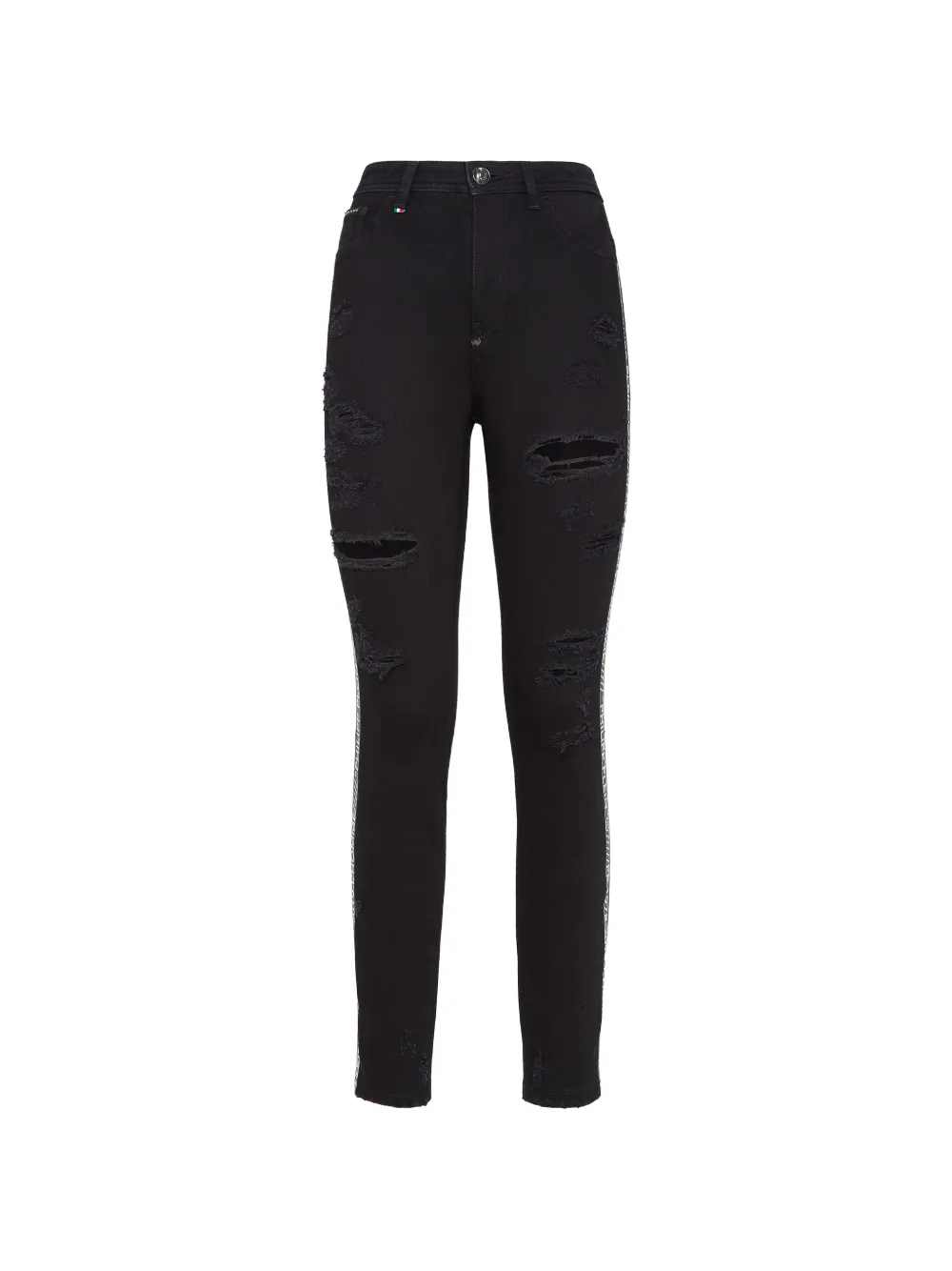 PHILIPP PLEIN Skinny-Jeans im Distressed-Look - Schwarz