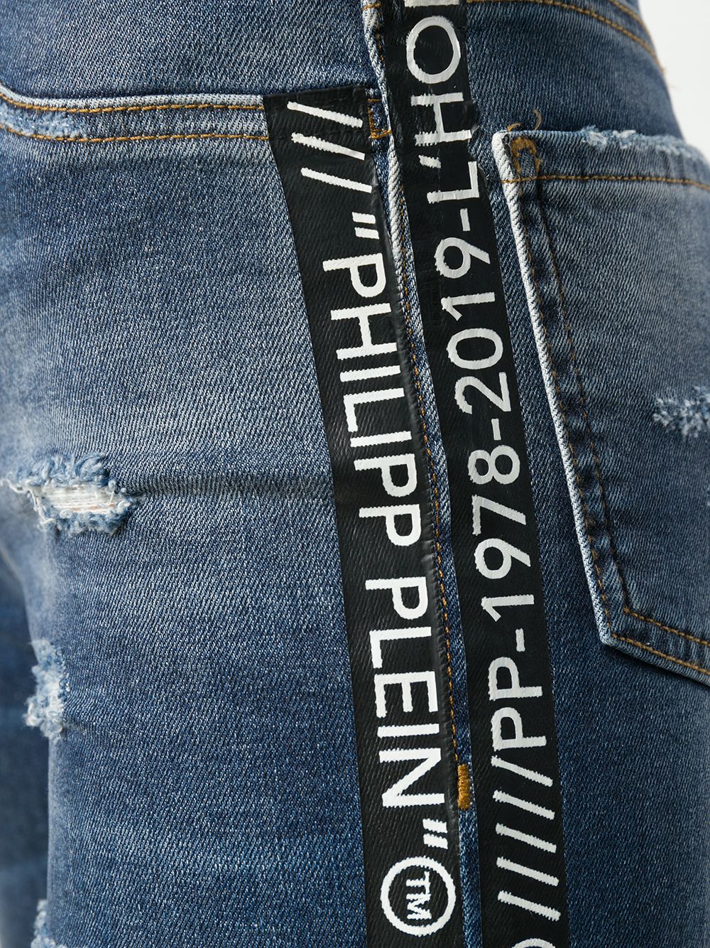 фото Philipp plein джинсы с завышенной талией