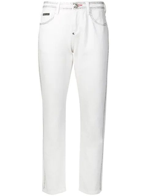 Philipp Plein crystal embellished slim-fit jeans