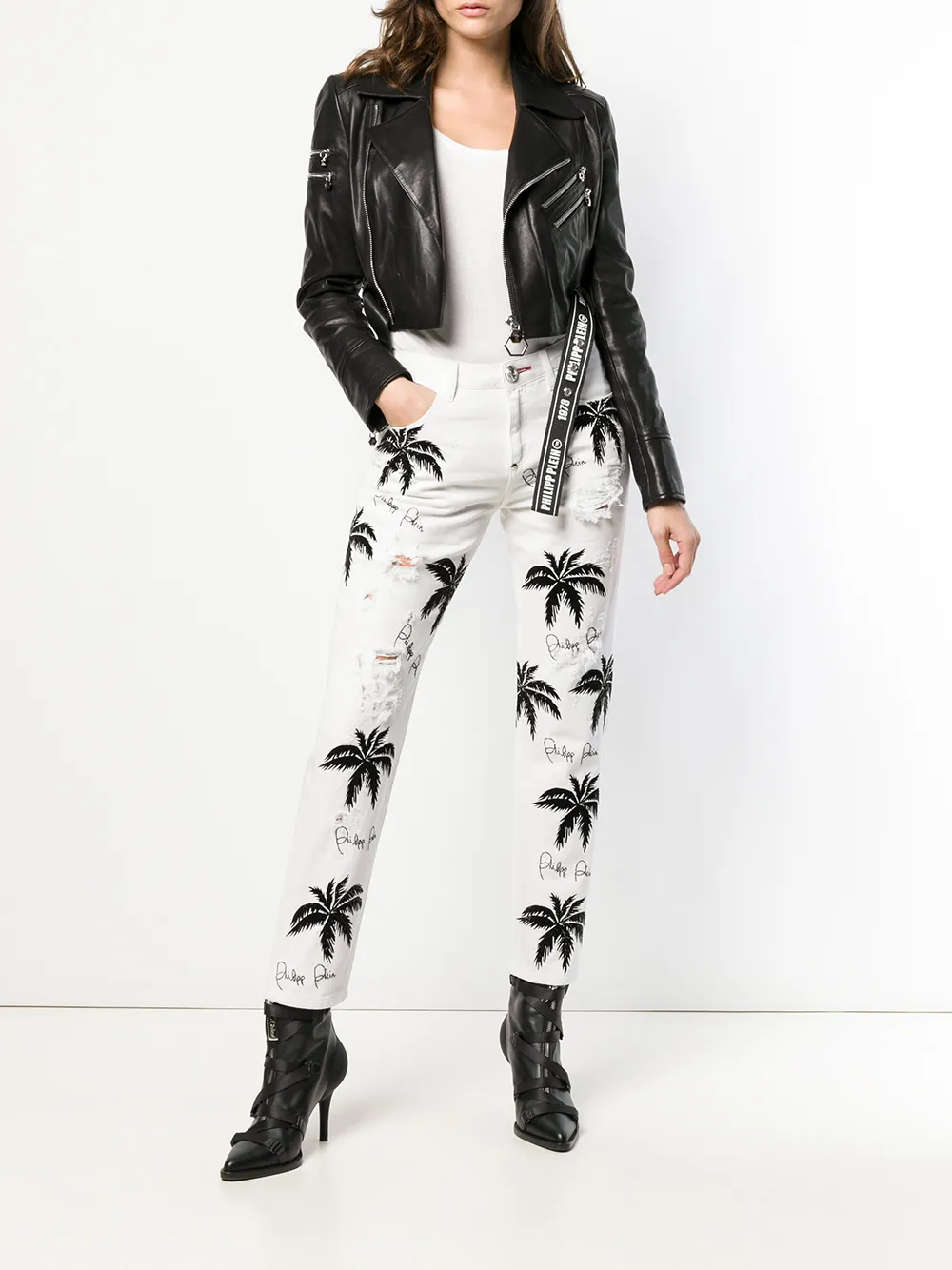 фото Philipp plein джинсы с принтом