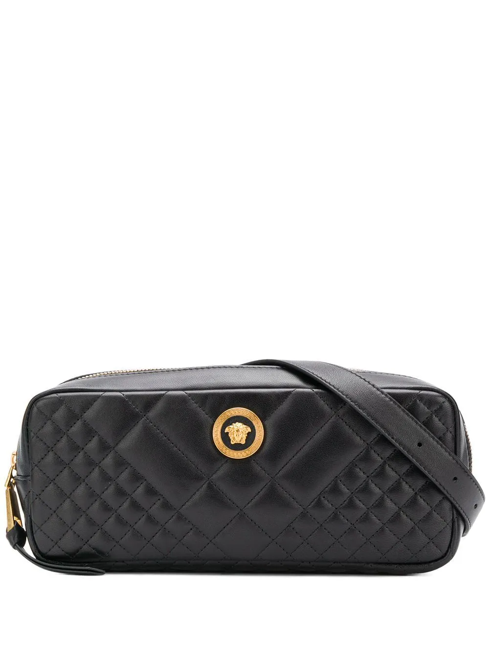 Versace стеганая сумка на пояс