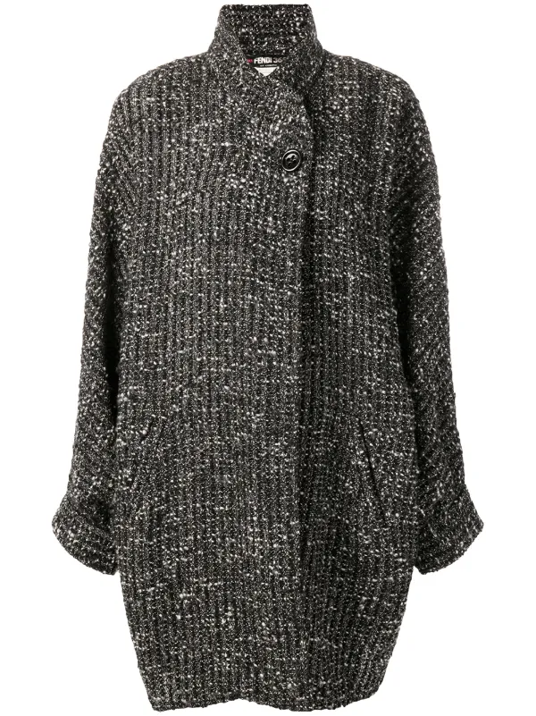 tweed wrap coat