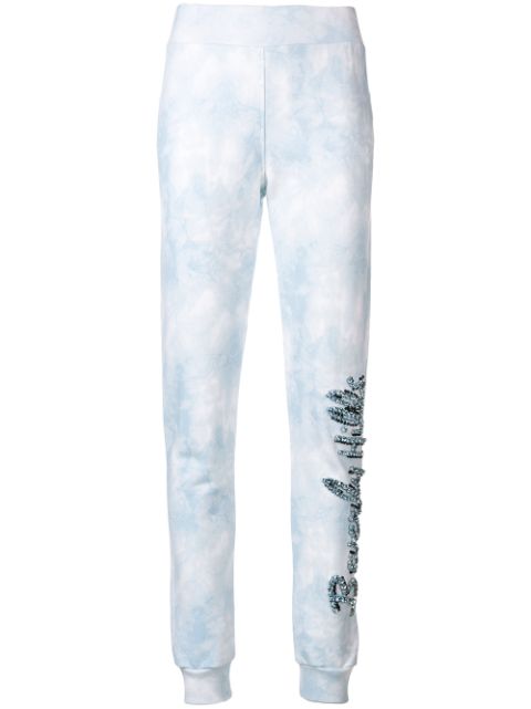 Philipp Plein Beverly Hills crystal embellished track pants Women