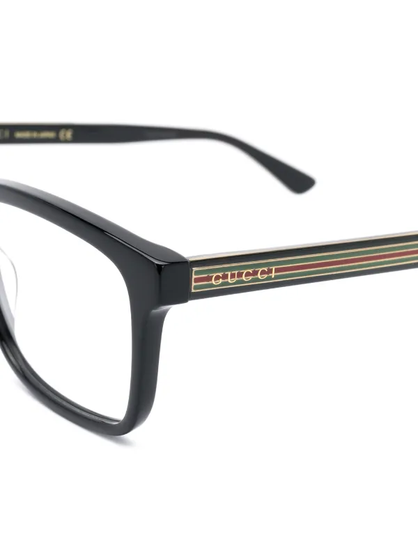 Gucci Eyewear rectangle-frame Glasses Black FARFETCH IN