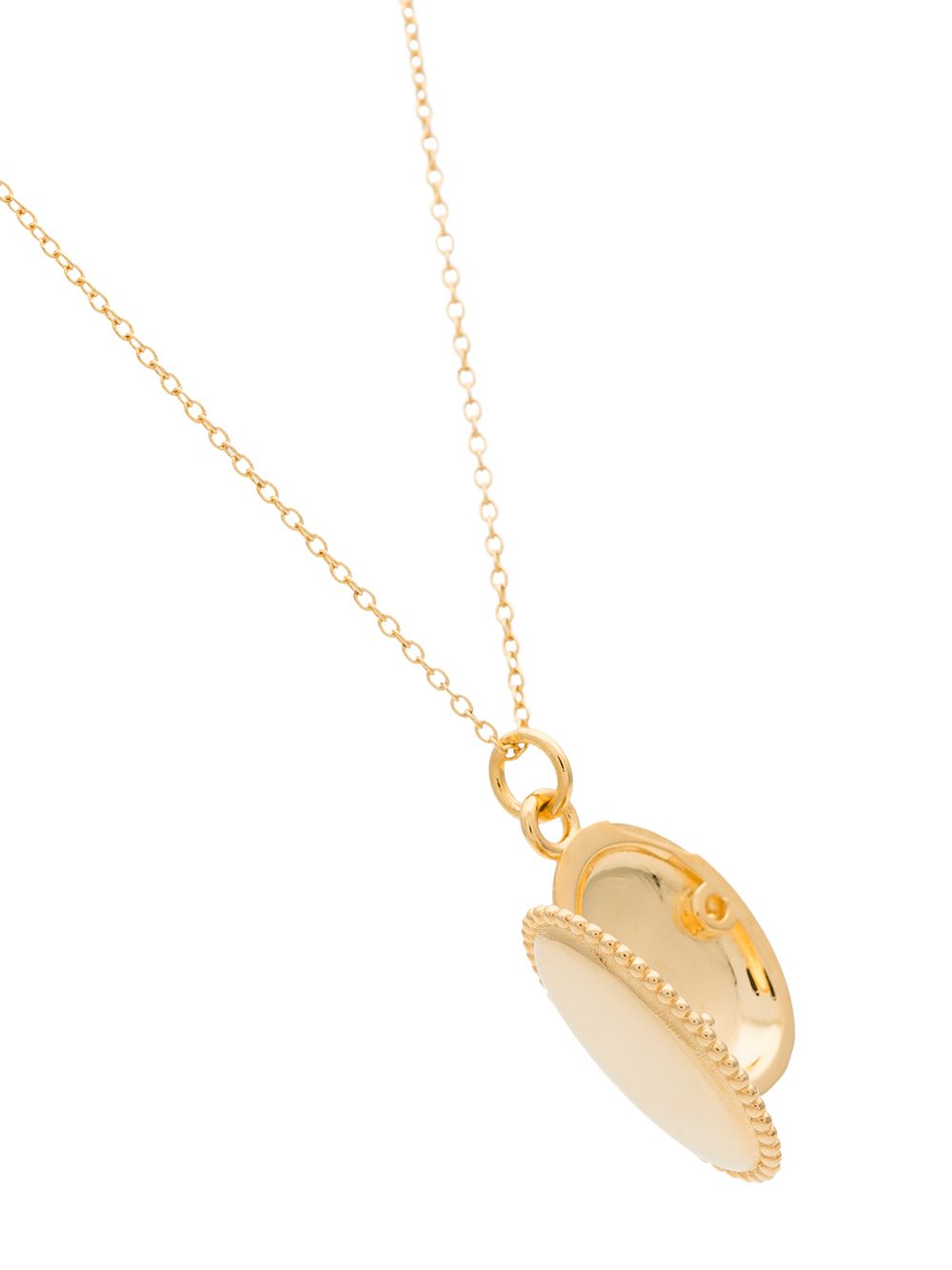 фото Sasha Samuel metallic Rachel oval gold-plated locket