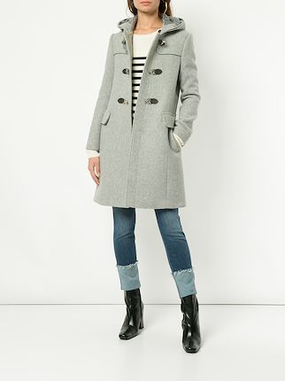 fur collar double breasted coat展示图