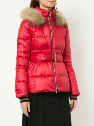 fur hood trim puffer jacket展示图