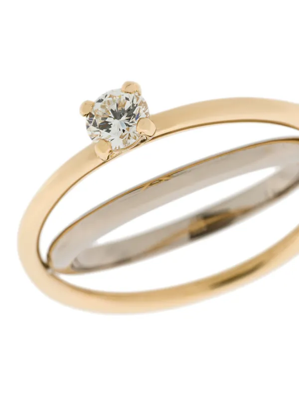 Charlotte Chesnais Elipse Solitaire ダイヤモンド リング 18K