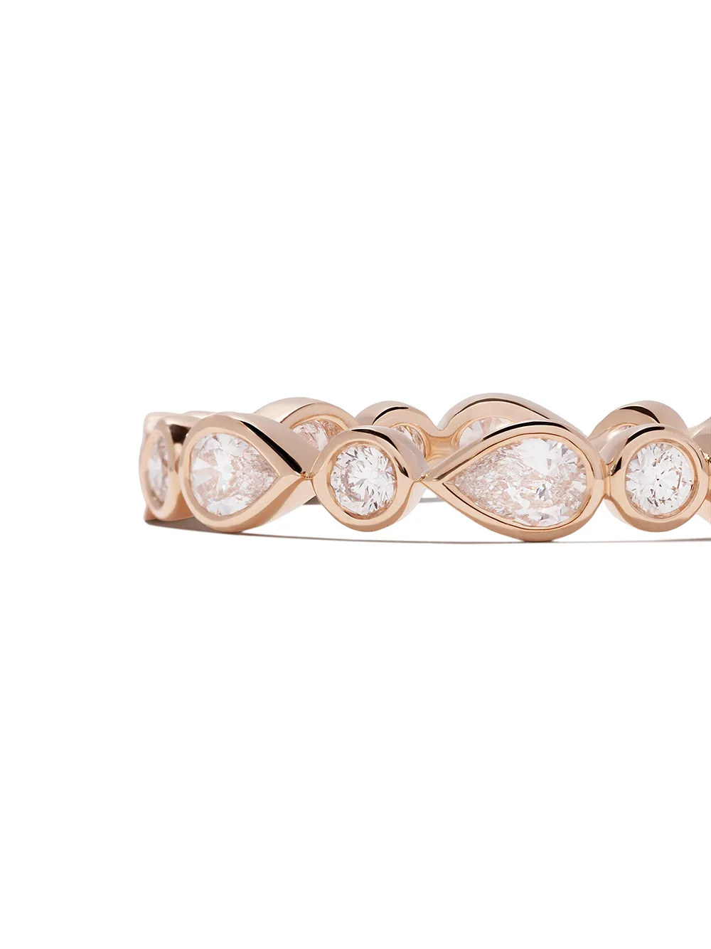 DE BEERS Anello Petal a fsscia in oro rosa 18 carati con diamanti | Anelli di alta gioielleria | Image 3