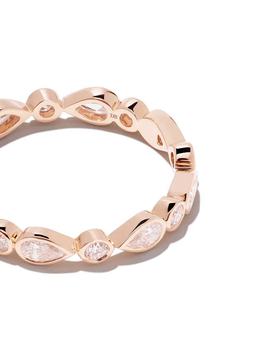 DE BEERS Anello Petal a fsscia in oro rosa 18 carati con diamanti | Alta gioielleria | Image 4