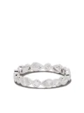 De Beers Jewellers 18kt white gold Petal diamond band - Silver