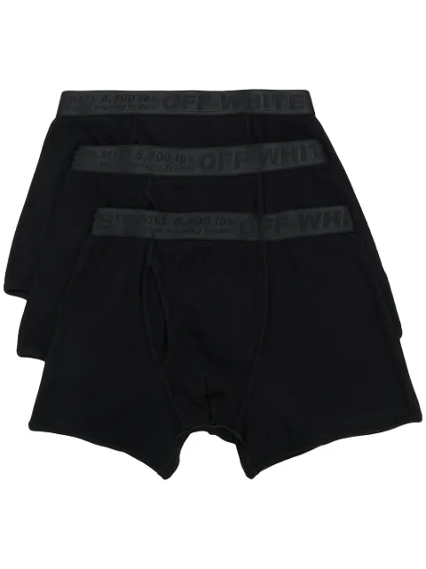 Off-White three-pack logo-tape boxer briefs
