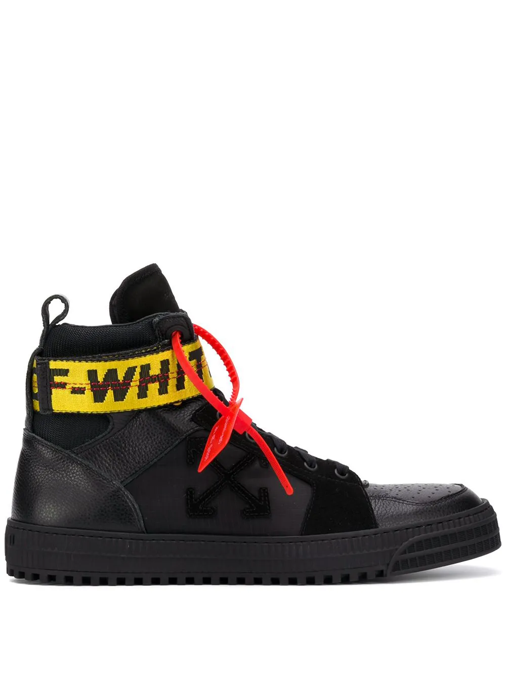 off white industrial high tops