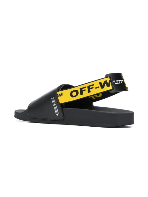 off white industrial strap sandals