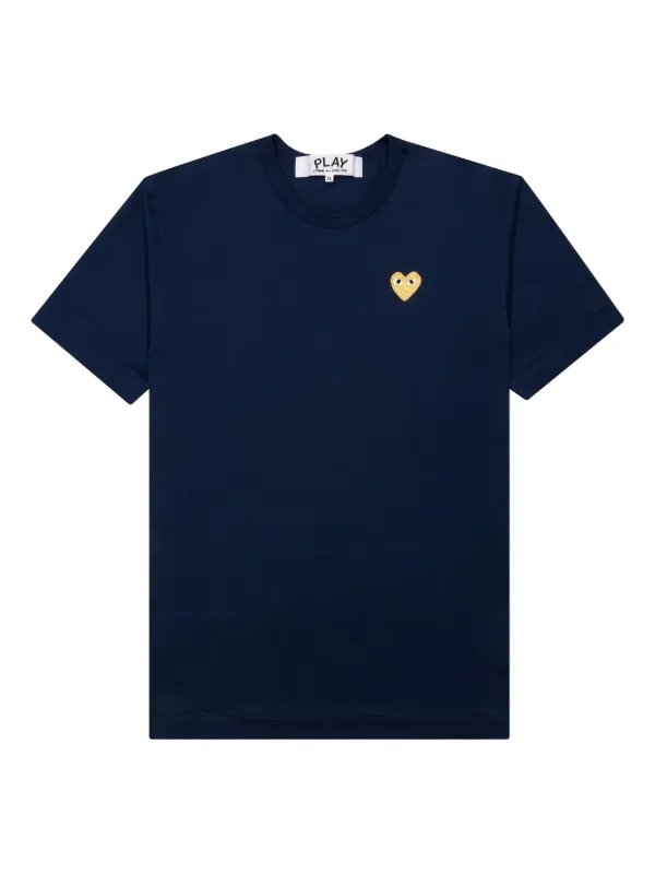 COMME des GARÇONS PLAY ネイビー ポロシャツ L プレイ