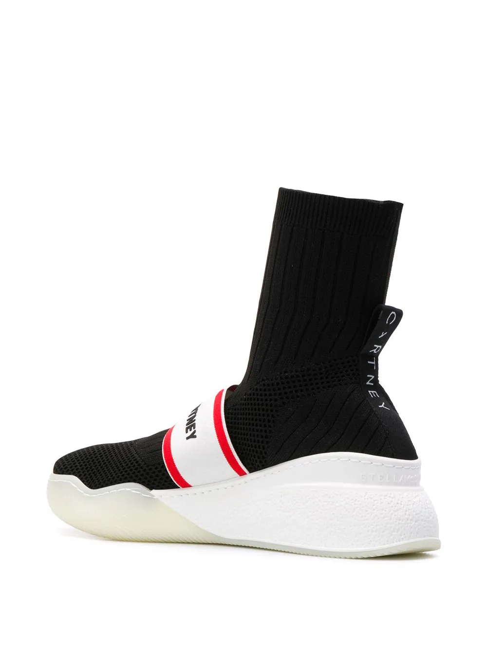 Stella McCartney Alta gebreide sneakers met logo Zwart