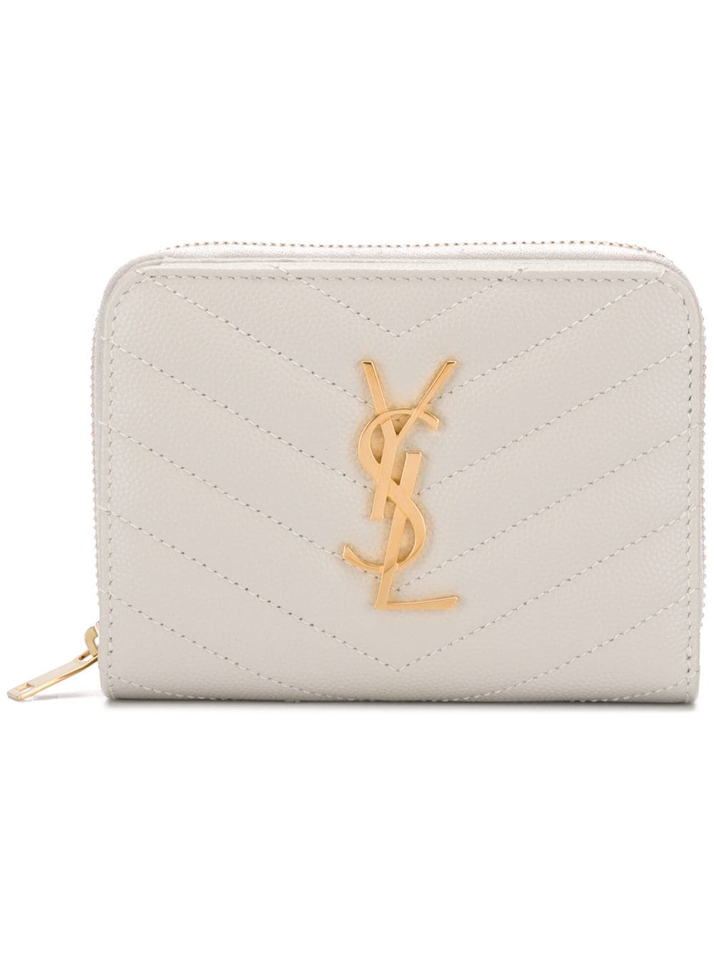 Saint Laurent Monogram Zip Around Compact Wallet - Farfetch