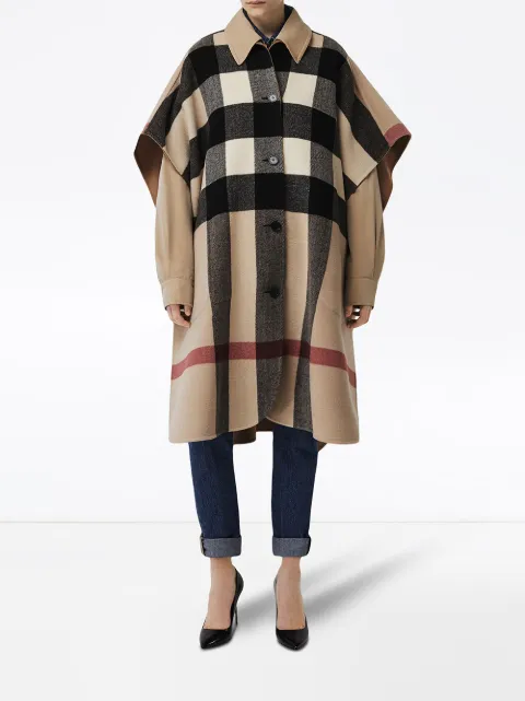 burberry reversible poncho