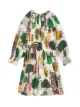 الصورة 2 من Burberry Kids فستان بطبعة شجرة