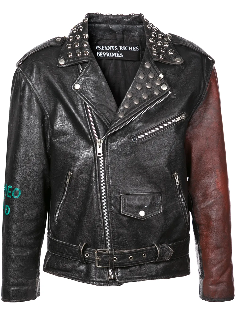 Enfants Riches Déprimés Jacka Med Nitad Krage Farfetch VINTAGE SKINNJACKA | Rags to Riches