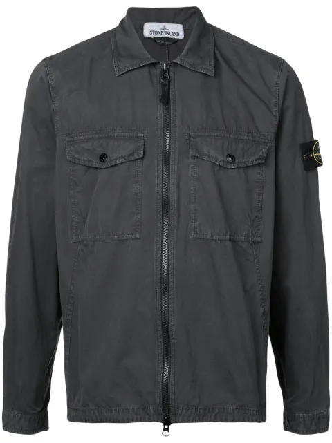 Stone Island 포켓 프런트 지퍼 셔츠 할인 l 세일로 만나보는 파페치 해외 브랜드 컬렉션 ✈ 관부가세 포함 금액, 무료 반품 Stone... 