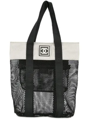 CHANEL Pre-Owned 2003 Sport Line Tote Bag | Black | FARFETCH