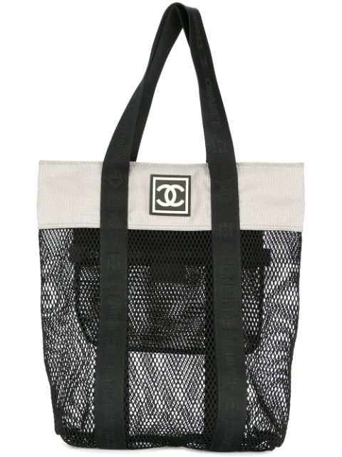 HOT SALE CHANEL 2003-2004 CC Sports Line tote bag Women