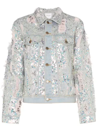 sparkly denim jacket