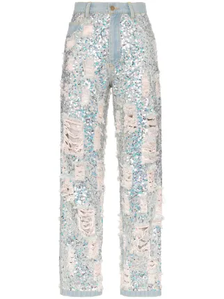 ashish sequin jeans
