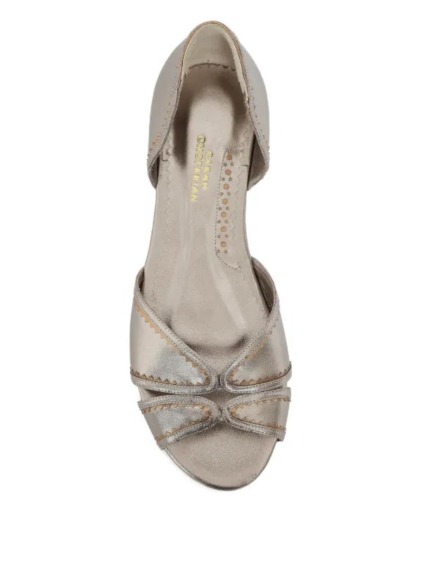 Sarah Chofakian Sapatilha De Couro Metalizada | Cinza | FARFETCH BR