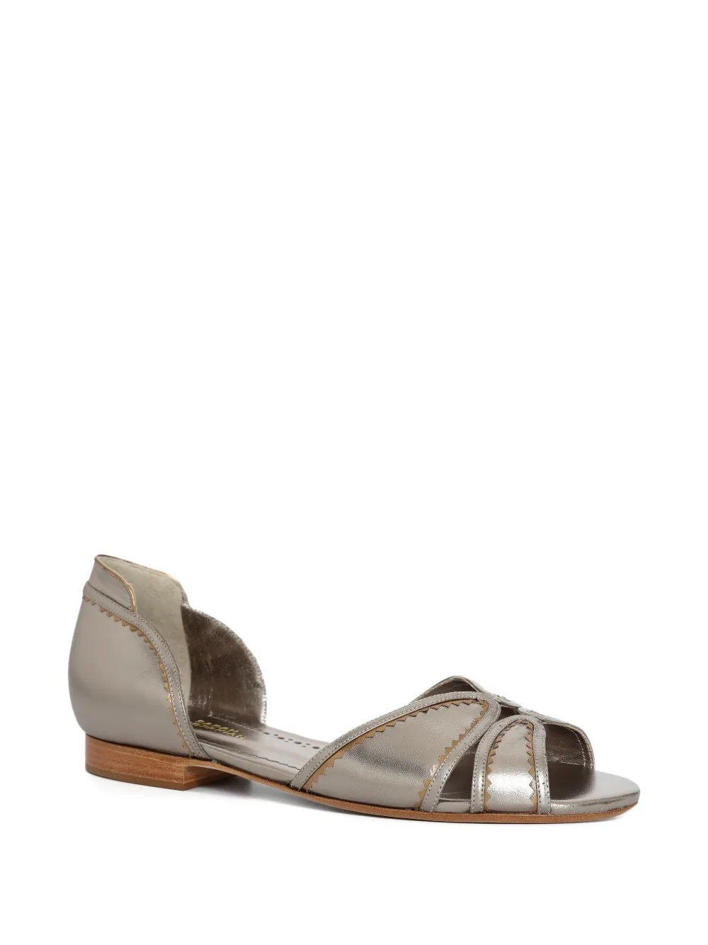 Sarah Chofakian metallic flat sandals | Flat Sandals | Image 2