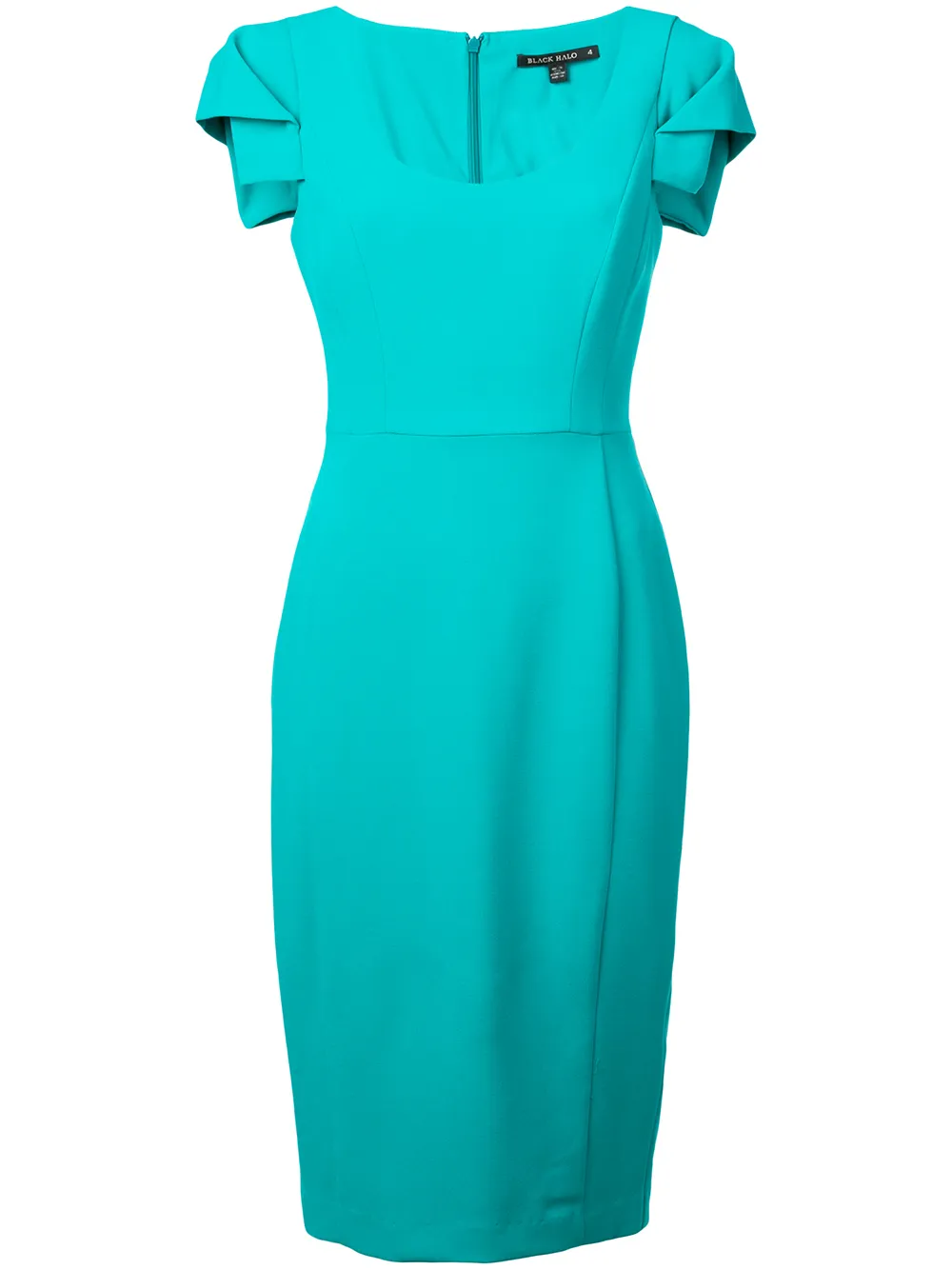 Black Halo Amelie Sheath Midi Dress In Green | ModeSens
