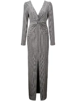 Stretch Stretch Nava Gown Gown Metallic Nava Nava Stretch Nava Gown Gown Metallic Nava Metallic Stretch Metallic qaUPRxq