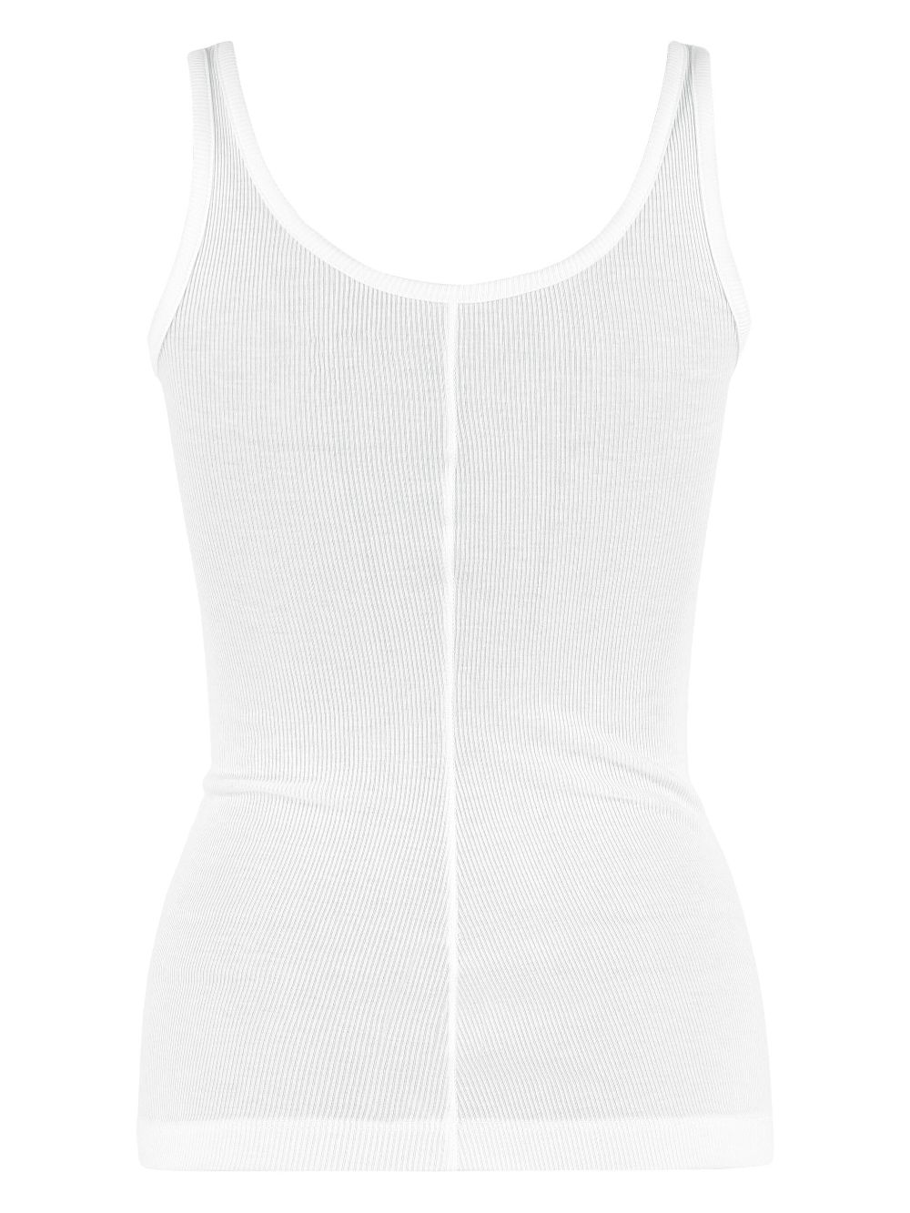 Vince ribbed knit vest - White